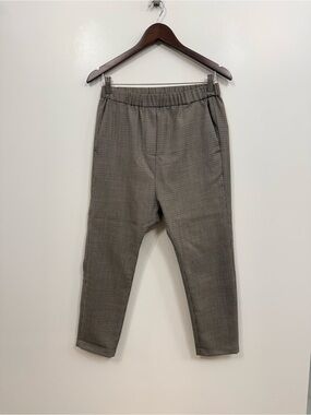 Nili Lotan Cropped Ankle Pants - Brown Check